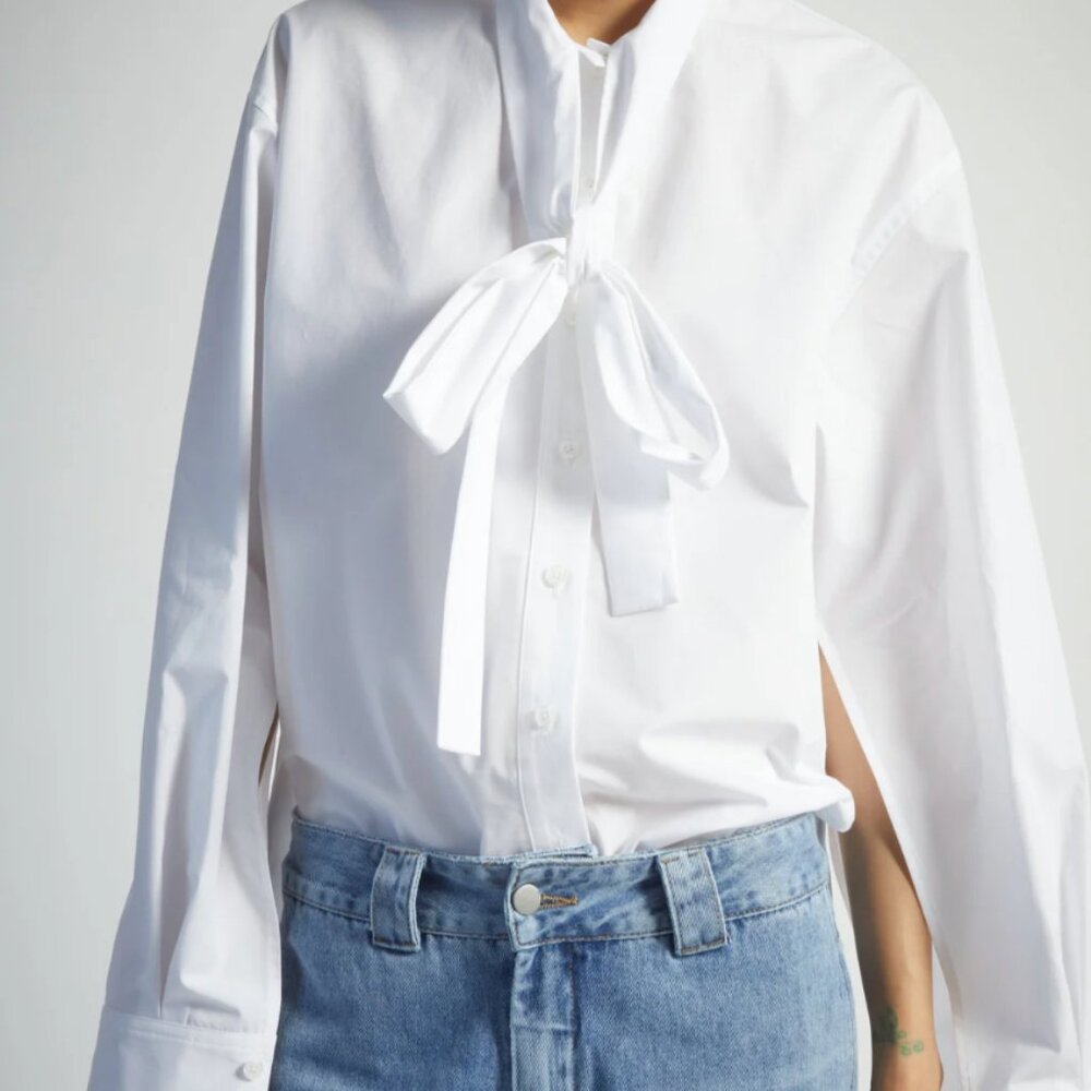 Saint Art Kimberly Bow-Tie Blouse | Size S